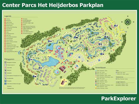 karte und lageplan von center parcs het heijderbos parkexplorer