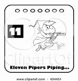 Piping Pipers Eleven sketch template
