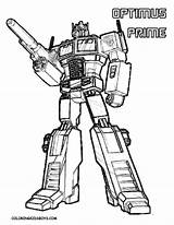 Bots Transformers Optimus sketch template