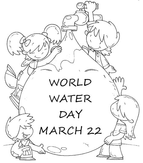 world water day coloring page activity valentine coloring pages