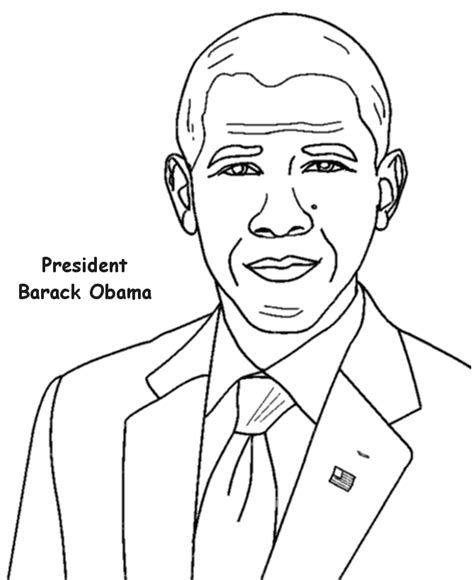 bluebonkers barack obama coloring page president obama