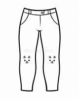 Coloring Trousers Vectors sketch template