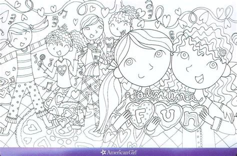 american girl doll coloring pages  print