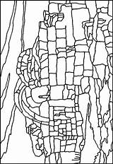 Ruins Mayan sketch template