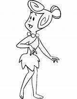 Wilma Flintstones Disegnidacolorareonline Stampare Successivo sketch template