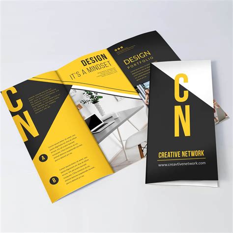 tri fold brochure printing  print templates  design