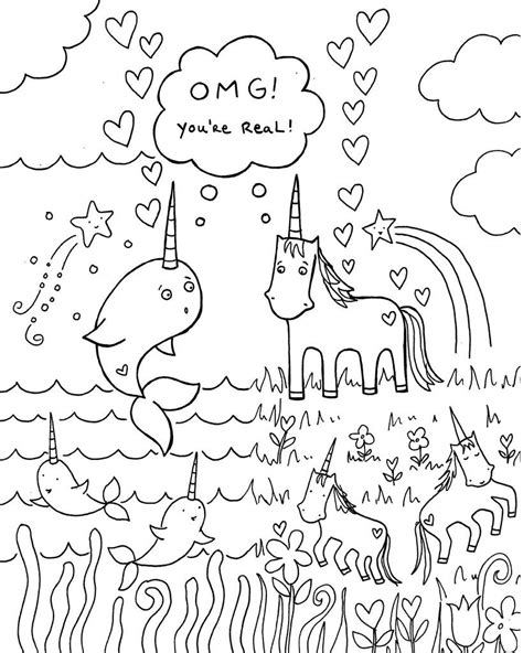 unicorn coloring pages birthday