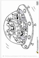 Coloring Pages Space Printable Kids Crafts Aliens Outer sketch template