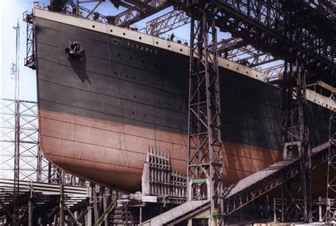 titanics waterline building framing planking  plating  ships