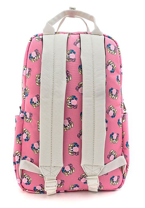 harley quinn loungefly bubble gum aop nylon square backpack
