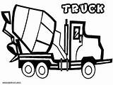 Cement Coloring Truck Getdrawings sketch template