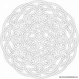 Shamrock Celtic Mandalas Coloringhome Donteatthepaste sketch template