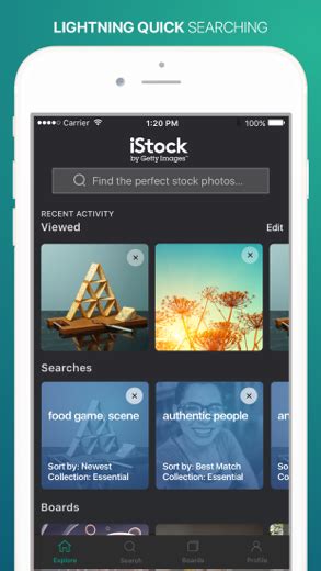 istock stock photography  iphone app