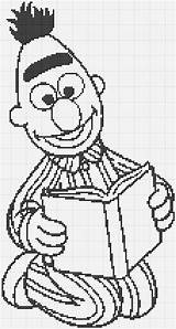 Bert Street Sesame Charts Too Christmas Knit Reading Larger Click sketch template