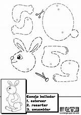 Armar Recortar Conejo Recortables Pegar Maquetas Preescolar Conejos Google Letra sketch template