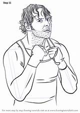 Wwe Drawing Dean Ambrose Draw Step Getdrawings sketch template