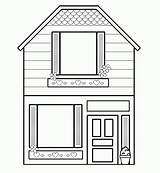 Houses Colouring Opening Bestcoloringpagesforkids sketch template