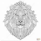 Coloring Lion Zentangle Adults Pages Zen Print Adult Ethnic Printable Animal Color Getcolorings Book Popular Library Clipart Everfreecoloring 09kb 1300 sketch template