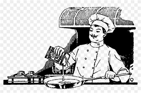 chef clipart black  white   cliparts  images  clipground