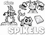 Mixels Coloring Pages Series Tribe Template sketch template