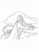 Jesus Gethsemane Praying Atonement Coloring Christ Drawing Line Lds Garden Pages Drawings Kneeling School Sunday Rock Bible Primary Kids Symbols sketch template