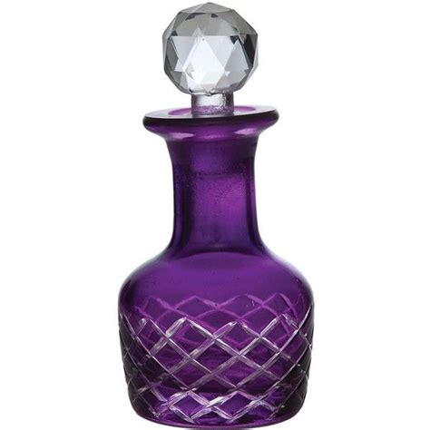 cultural intrigue purple perfume bottle mira design    polyvore featuring home