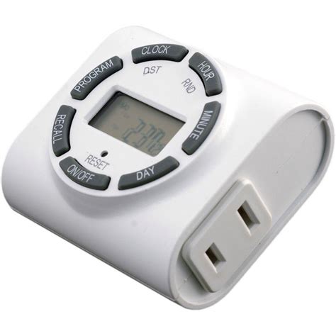 ge  day indoor programmable plug  digital timer   home depot