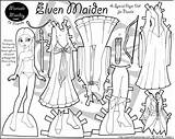 Elven Marisole Maiden Paperthinpersonas sketch template