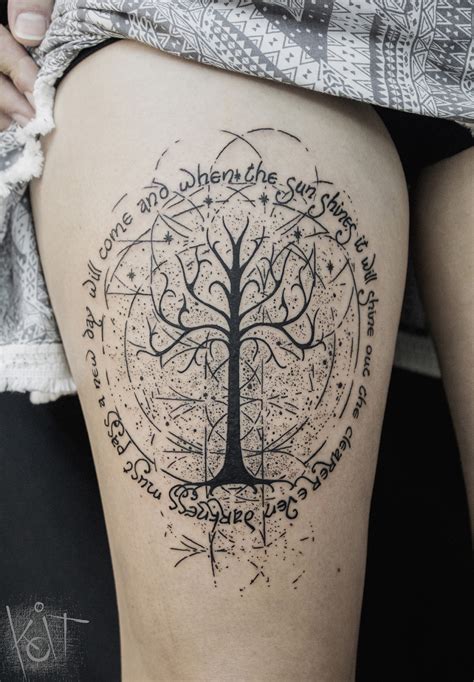 lord   rings tattoos literary tattoos series geometric