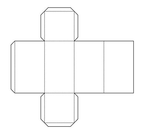 rectangular prism net template learning printable
