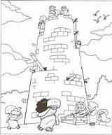 Babel Tower Coloring Pages Kids Bible Preschool Activities Activity Torre Para La Craft Lesson Colorear Bable Worksheet Crafts Da Sheets sketch template
