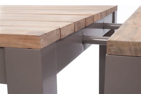 reclaimed table extension leaves bau outdoors