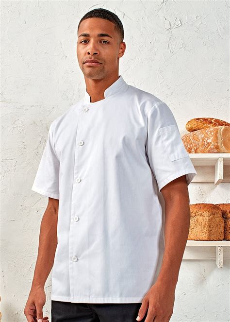 Premier Essential Short Sleeve Chefs Jacket Pr900