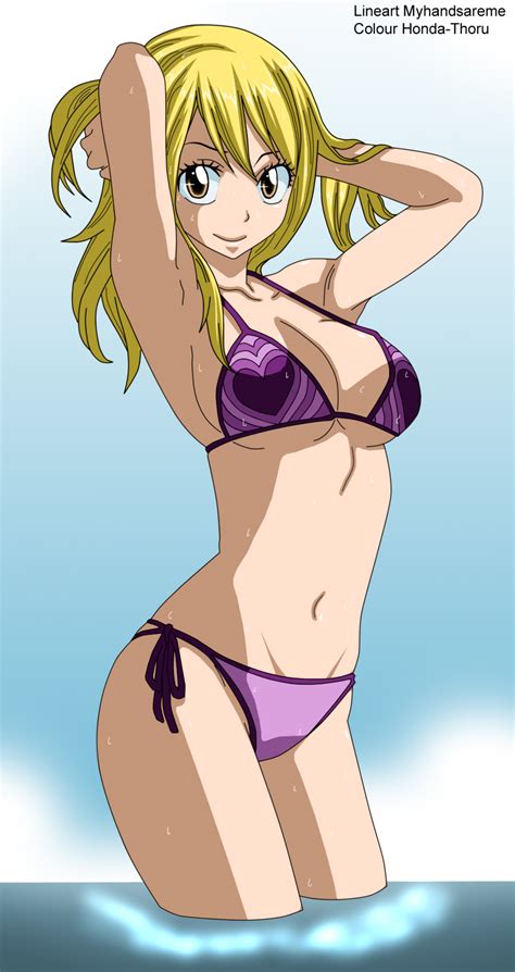 Ft Swimsuit Lucy Heartfilia Colour By Honda Thoru On