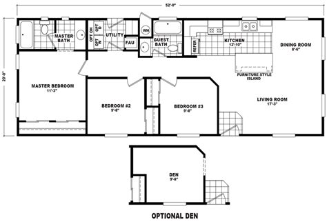 bedroom double wide mobile home floor plans wwwcintronbeveragegroupcom
