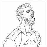 Messi Coloring Lionel Drawing Requested Easydrawings 2021 sketch template