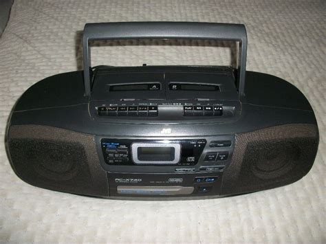 jvc boombox rc  portable system  radio double cassette cd