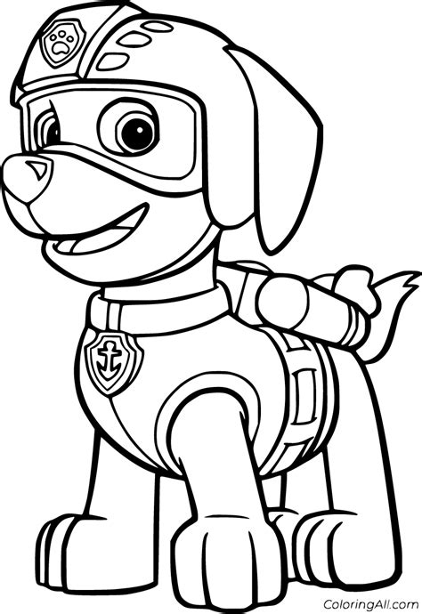 zuma paw patrol coloring pages   printables coloringall
