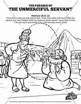 Servant Unforgiving Sharefaith Pages Sunday Parable sketch template