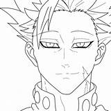 Deadly Sins Meliodas Nanatsu Taizai Coloring Olhos Pecados Lineart Capitales Personagens Colo Kakashi sketch template