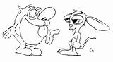 Ren Stimpy Coloring Pages Search Again Bar Case Looking Don Print Use Find Top sketch template