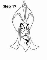 Jafar Aladdin Villains Easydrawingtutorials Villian Pencil sketch template