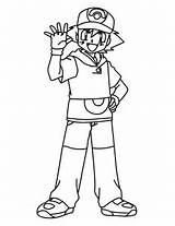 Pokemon Coloring Pages Ash Ketchum Advanced Drawing Pikachu Trainers Printable Ausmalbilder Tv Colouring Color Picgifs Getdrawings Humans Go Series sketch template