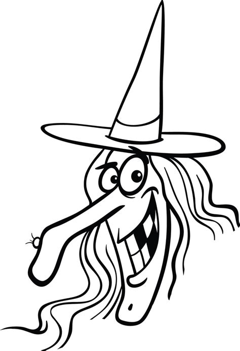 printable witch face