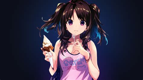 icecream anime girl  wallpapers hd wallpapers id