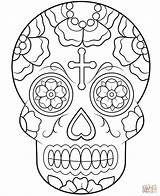 Skull Coloring Sugar Printable Calavera Para Mexicanas Colorear Visitar Dead Calaveras sketch template