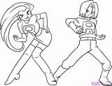 Rocket Team Coloring Pages Pokemon Draw Clipart Jessie Drawing Step Getdrawings Library Popular Coloringhome Related Characters Hellokids Comments sketch template