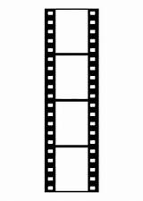 Film Strip Coloring Negative Edupics sketch template