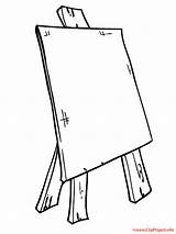Easel Coloring Pages Template sketch template