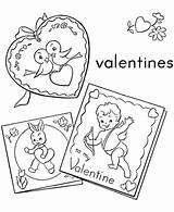 Coloring Valentines Valentine Pages Cards Print Printable Happy Size sketch template